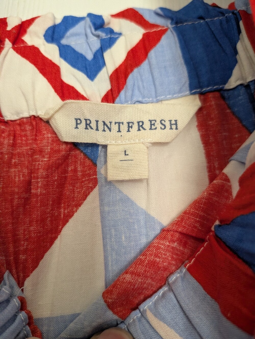 Printfresh Red, Blue & White Geometric Dress - Picture 4 of 5